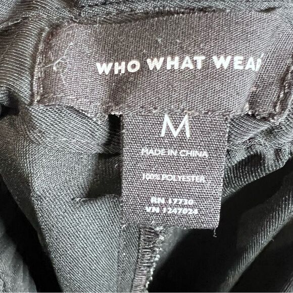 Who What Wear black high waisted wide leg pants size medium - Picture 6 of 6